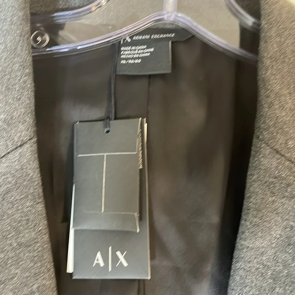 ARMANI EXCHANGE Grey Ponte Blazer. Men’s XL. NWT.